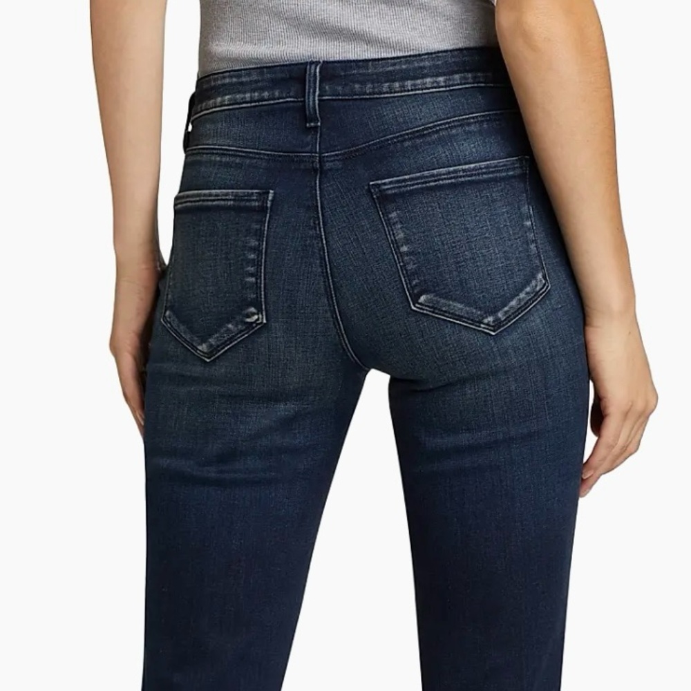 L’Agence The Sneeki Flare Legs Low Rise Hanson blue jeans size 27 NWT - Picture 5 of 15